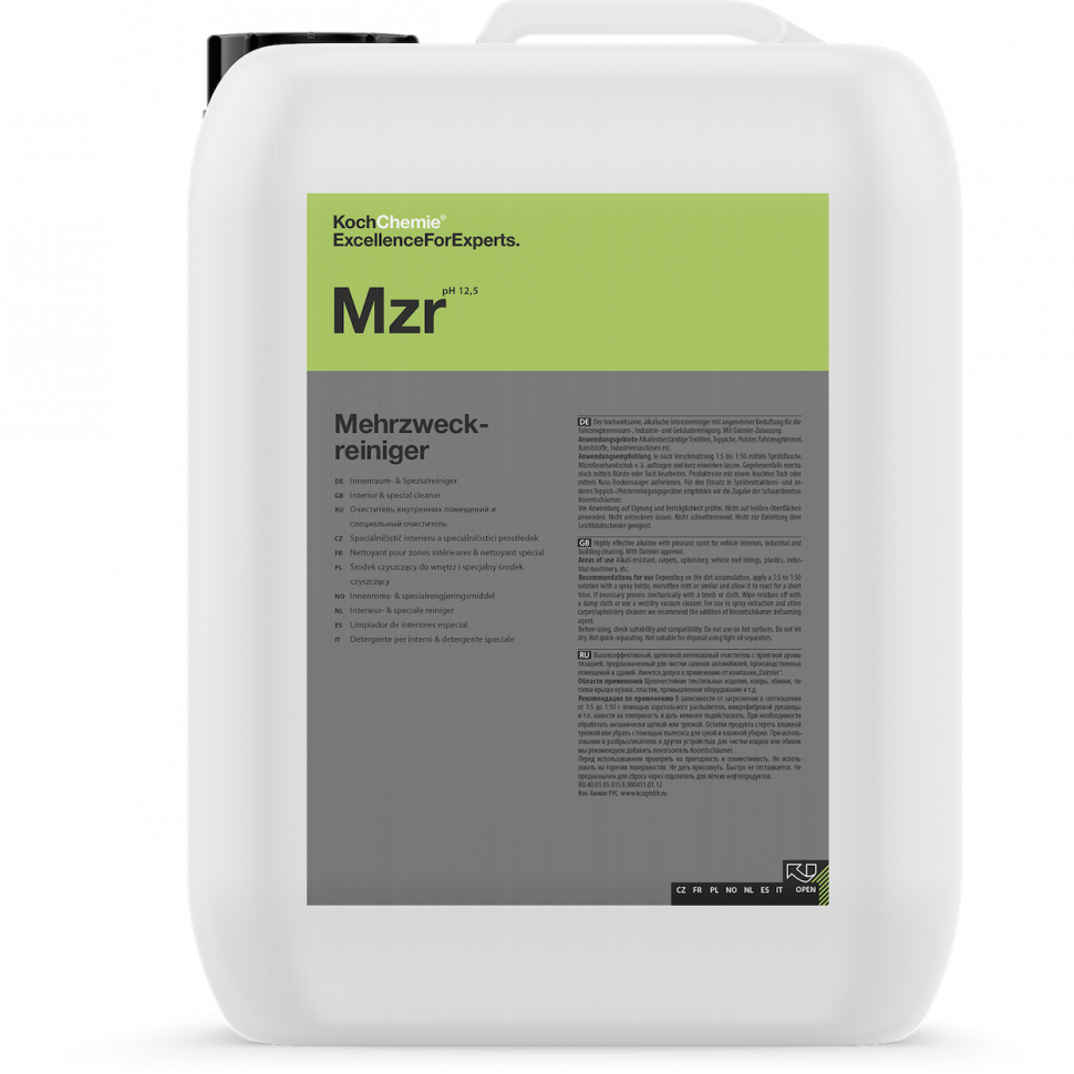 Koch Chemie MZR хімчистка кох Мерс MEHRZWECKREINIGER універсальний очисник без замивання 11 кг