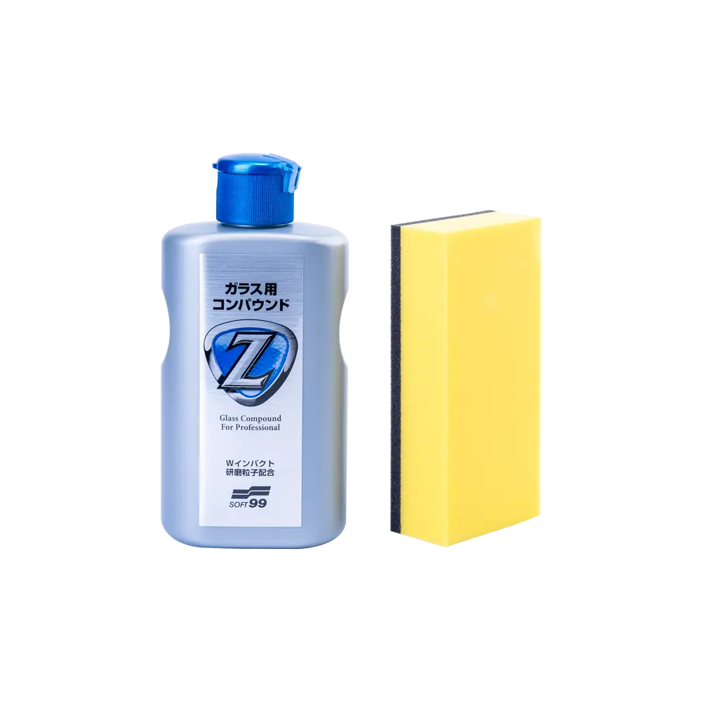 Абразивний очищувач SOFT99 Glass Compound Z Комплект для глибокого очищення стекол