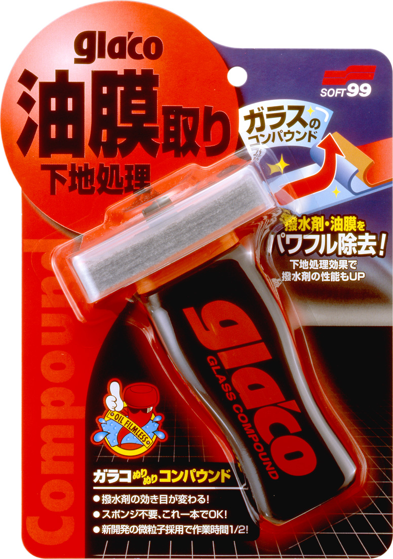 GLACO Glass Compound Roll On - абразивний очисник для скла