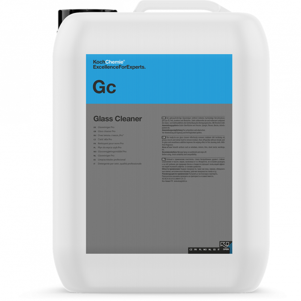 Швидкий очищувач скла, концентрат Koch Chemie Gc Glass Cleaner 10 л фірмова