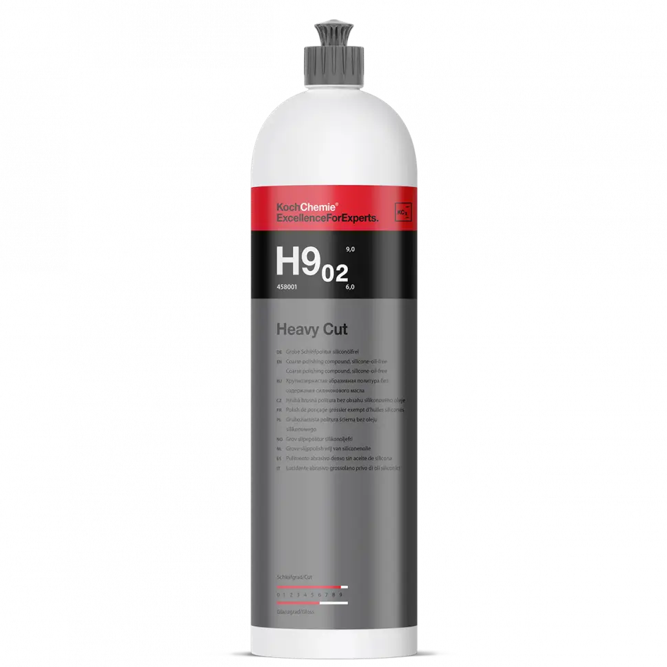 Кох Koch Chemie Heavy Cut Н9.02 паста для полировки сильноабразивная полироль без силиконов 1 литр