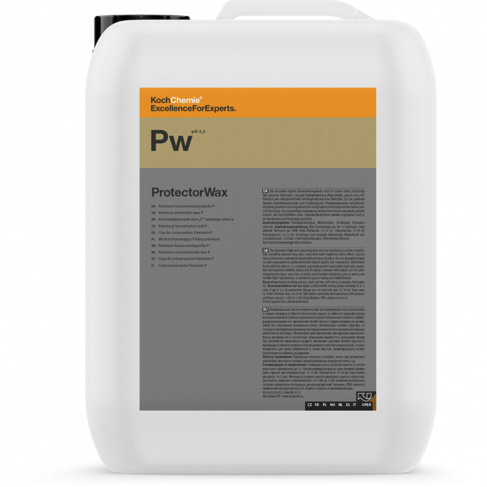 Кох koch chemie PW ProtectorWax консервний віск преміум класу консервант наноконсервант віск 20 л