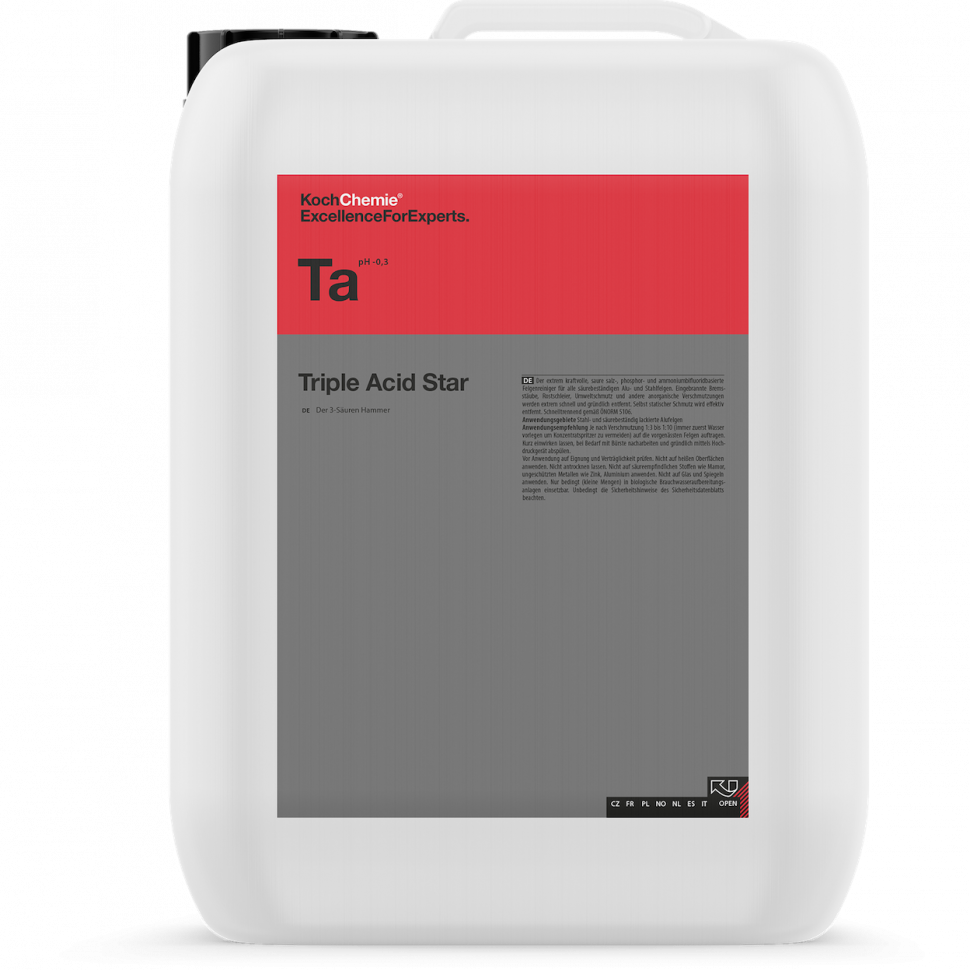 Koch Chemie TA Triple Acid Star очищувач колісних дисків, глушників 10 л